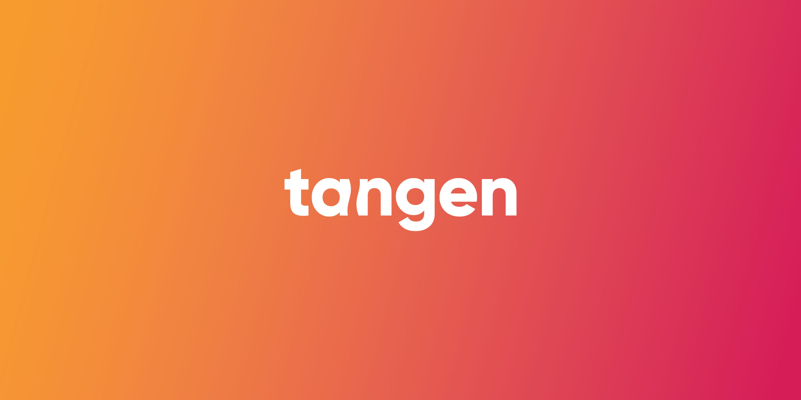 Branding Logo Wordmark Gradient Tangen
